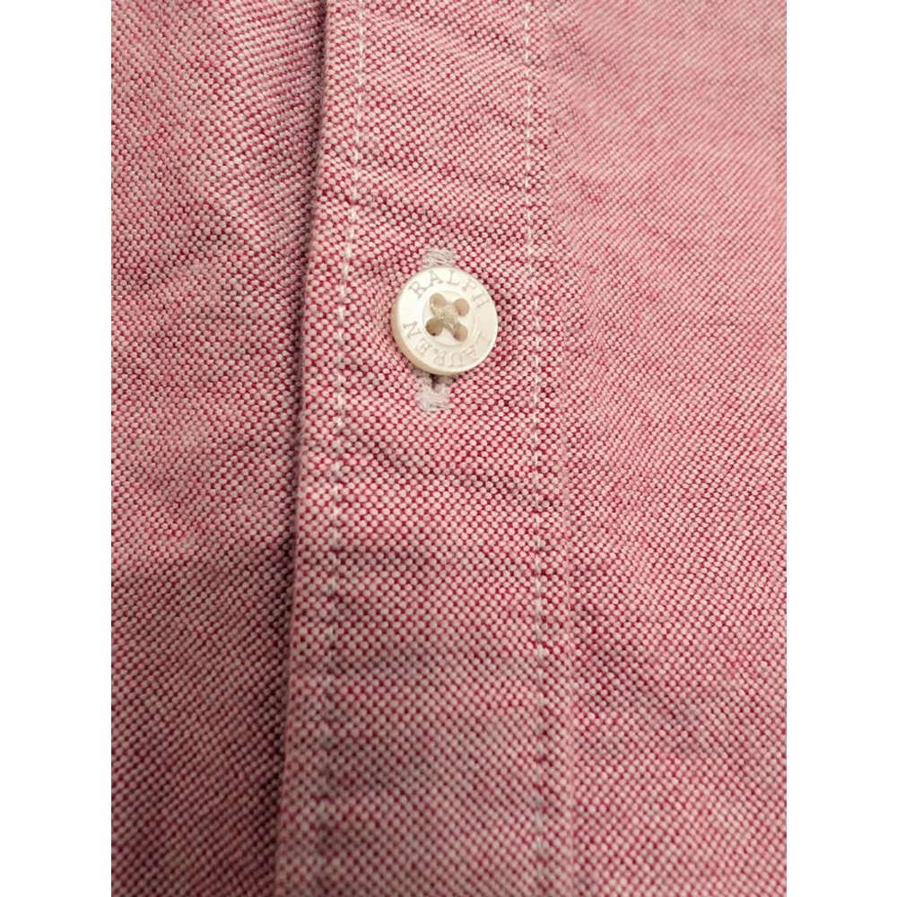 Boys Ralph Lauren Red Long Sleeve Button Down Shirt Size 8 Christmas holiday